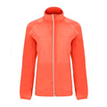 Fluorescent Coral - Front - Roly Womens-Ladies Glasgow Packaway Slim Windbreaker