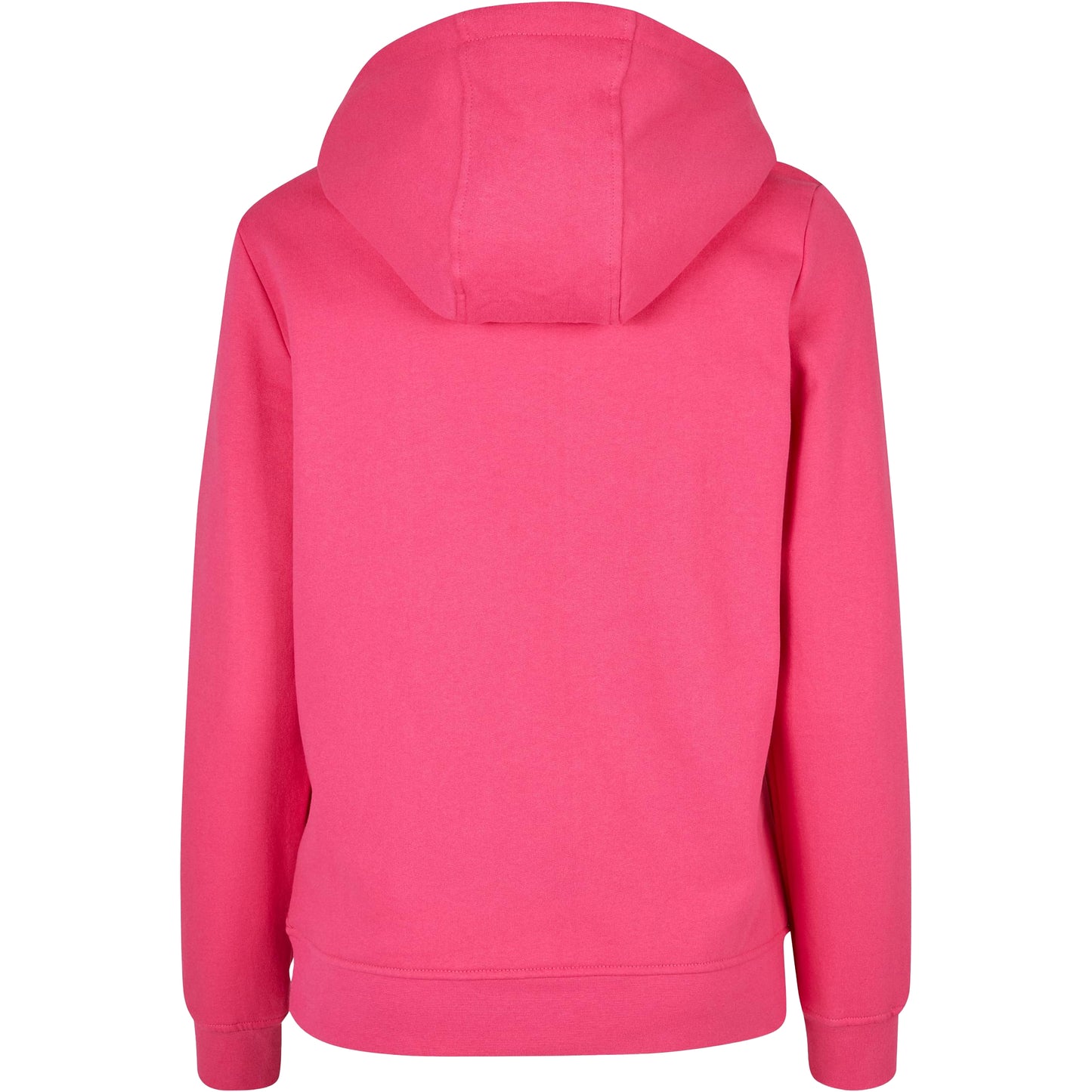 Hibiscus Pink - Back - Build Your Brand Womens-Ladies Basic Hoodie