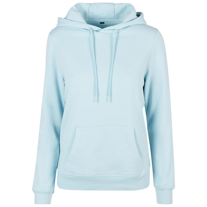 Ocean Blue - Front - Build Your Brand Womens-Ladies Basic Hoodie