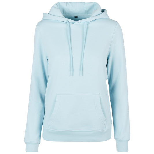 Ocean Blue - Front - Build Your Brand Womens-Ladies Basic Hoodie