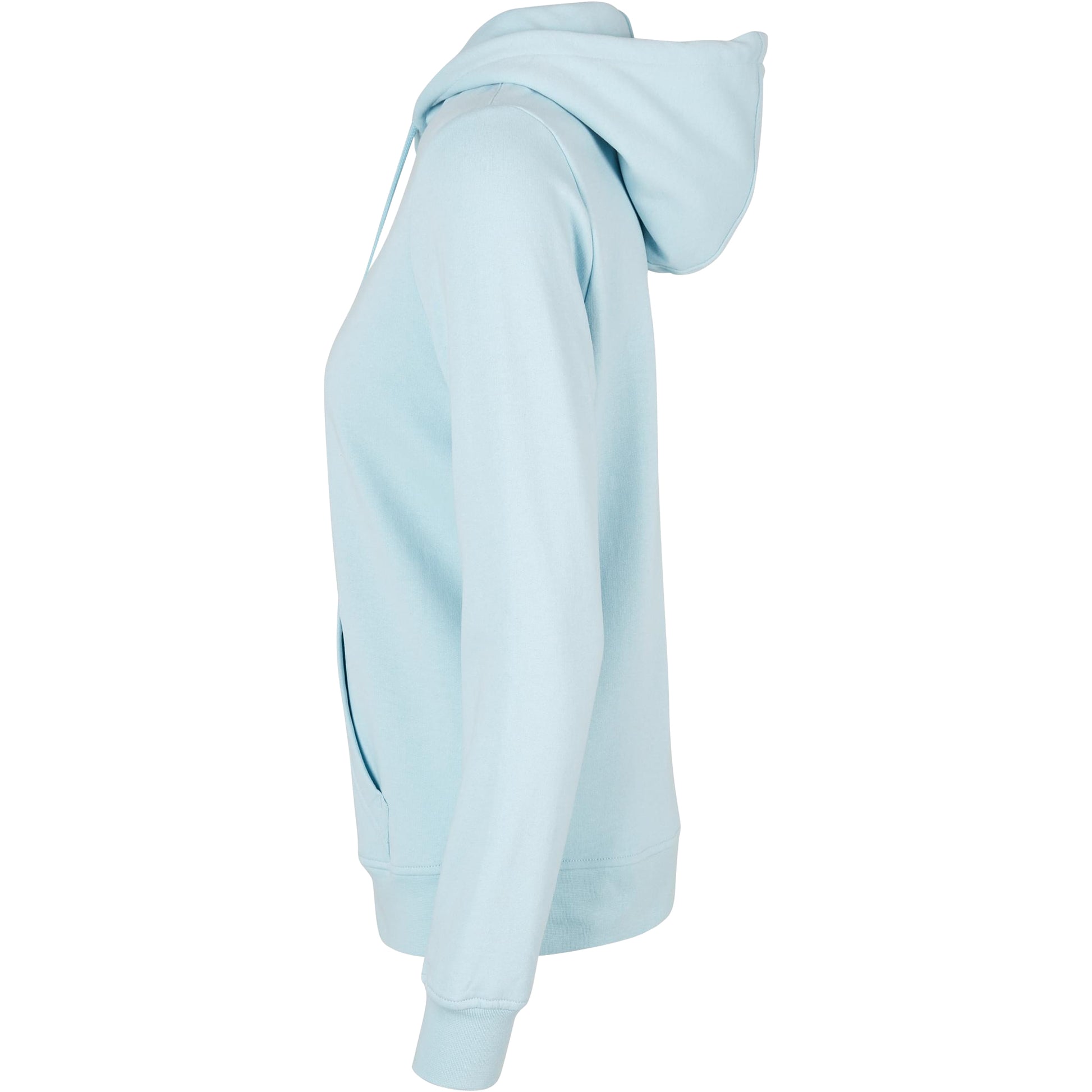 Ocean Blue - Side - Build Your Brand Womens-Ladies Basic Hoodie