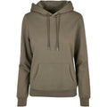 Olive - Front - Build Your Brand Womens-Ladies Basic Hoodie