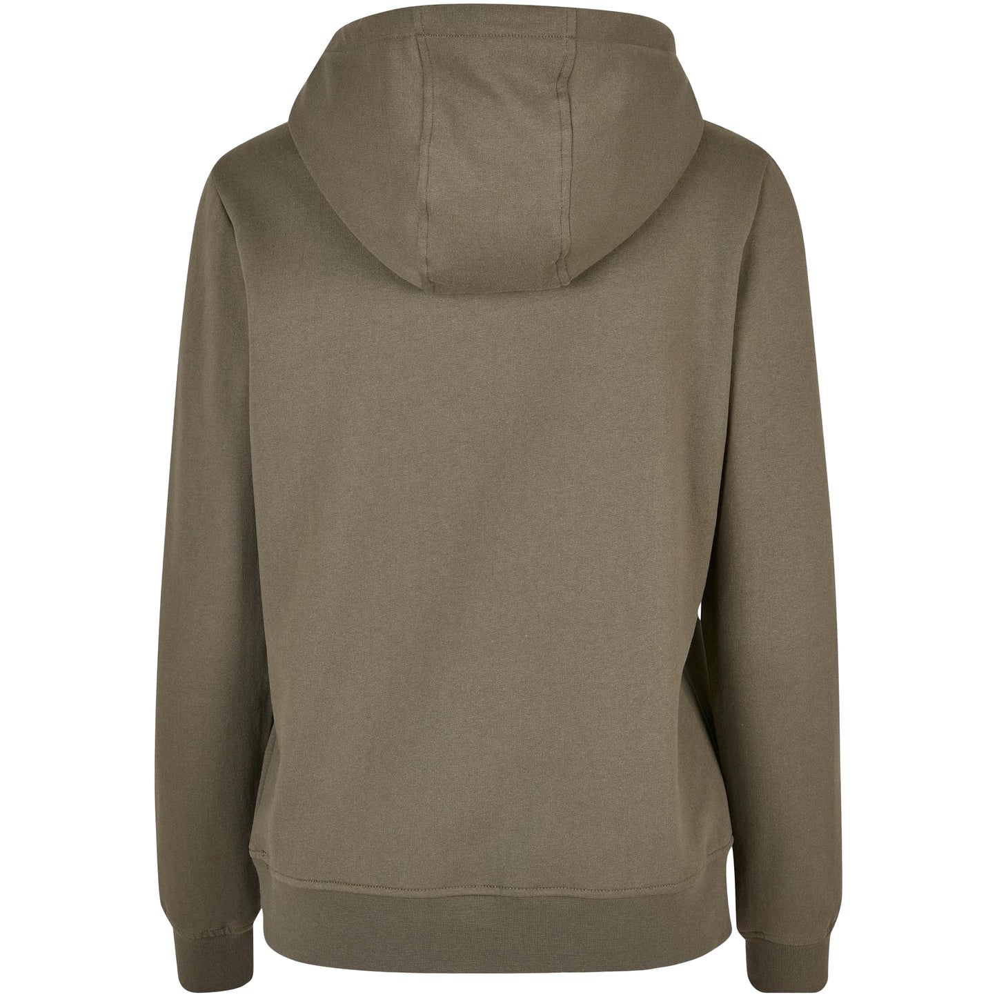Olive - Back - Build Your Brand Womens-Ladies Basic Hoodie