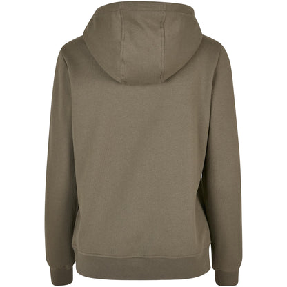 Olive - Back - Build Your Brand Womens-Ladies Basic Hoodie