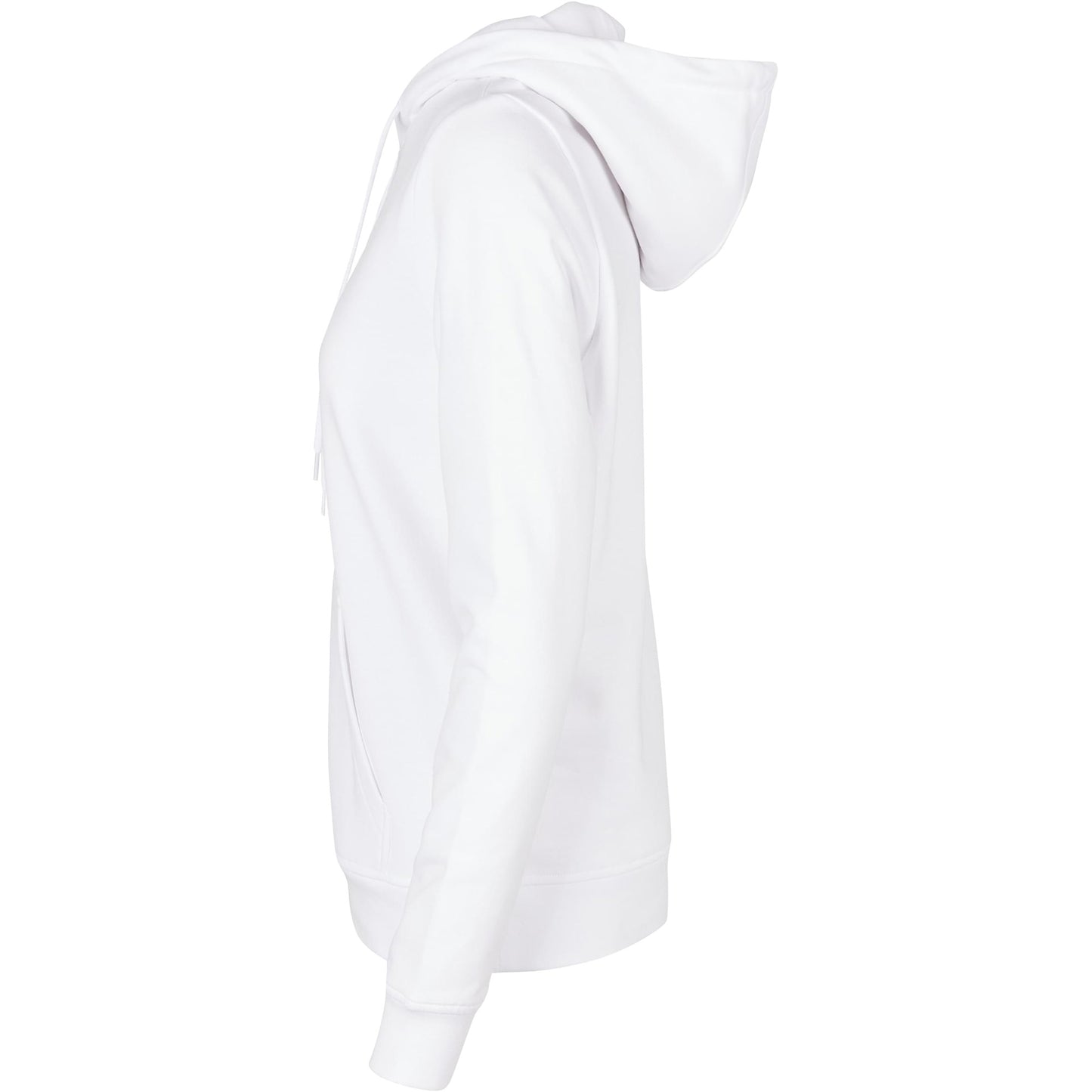 White - Side - Build Your Brand Womens-Ladies Basic Hoodie