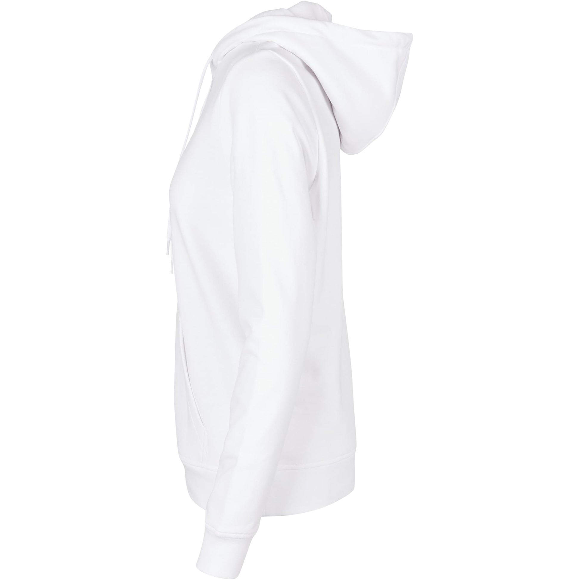 White - Side - Build Your Brand Womens-Ladies Basic Hoodie