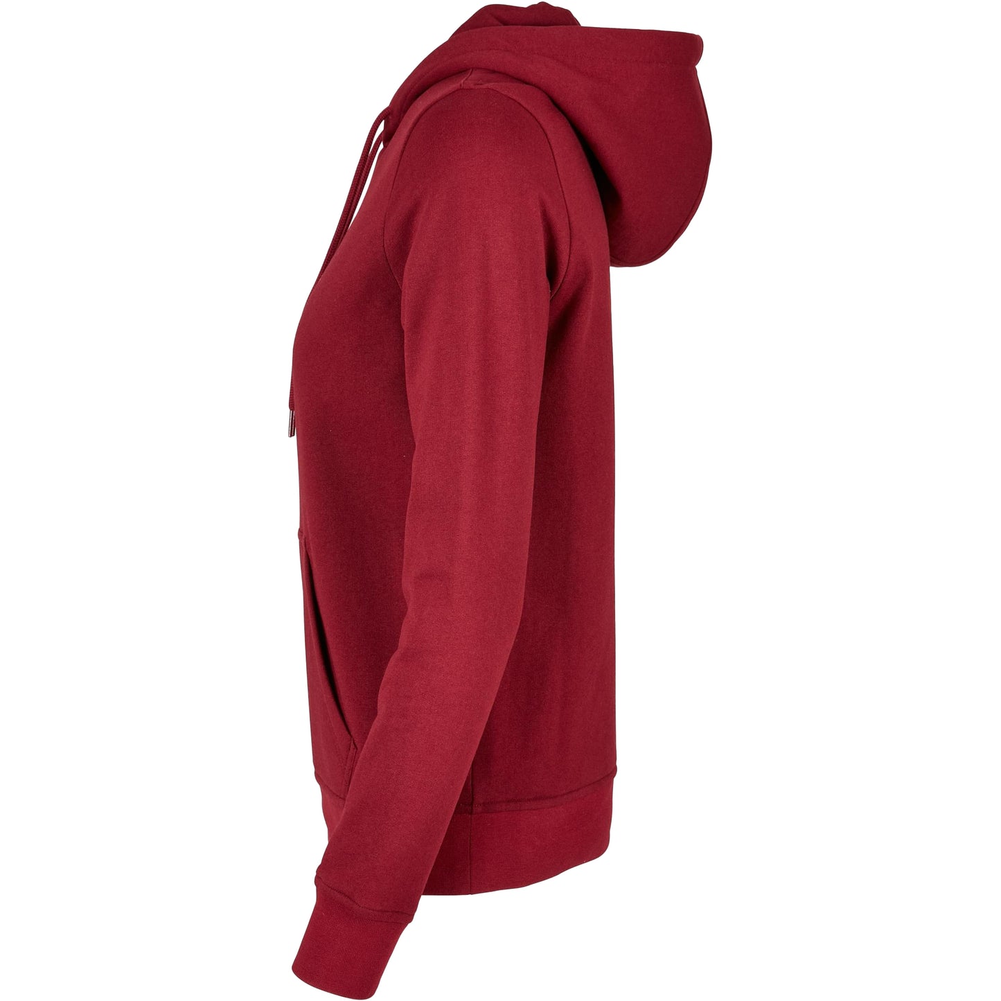 Burgundy - Side - Build Your Brand Womens-Ladies Basic Hoodie