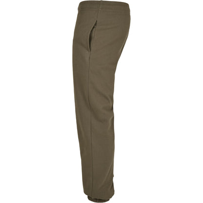 Olive - Side - Build Your Brand Unisex Adult Basic Sweatpants