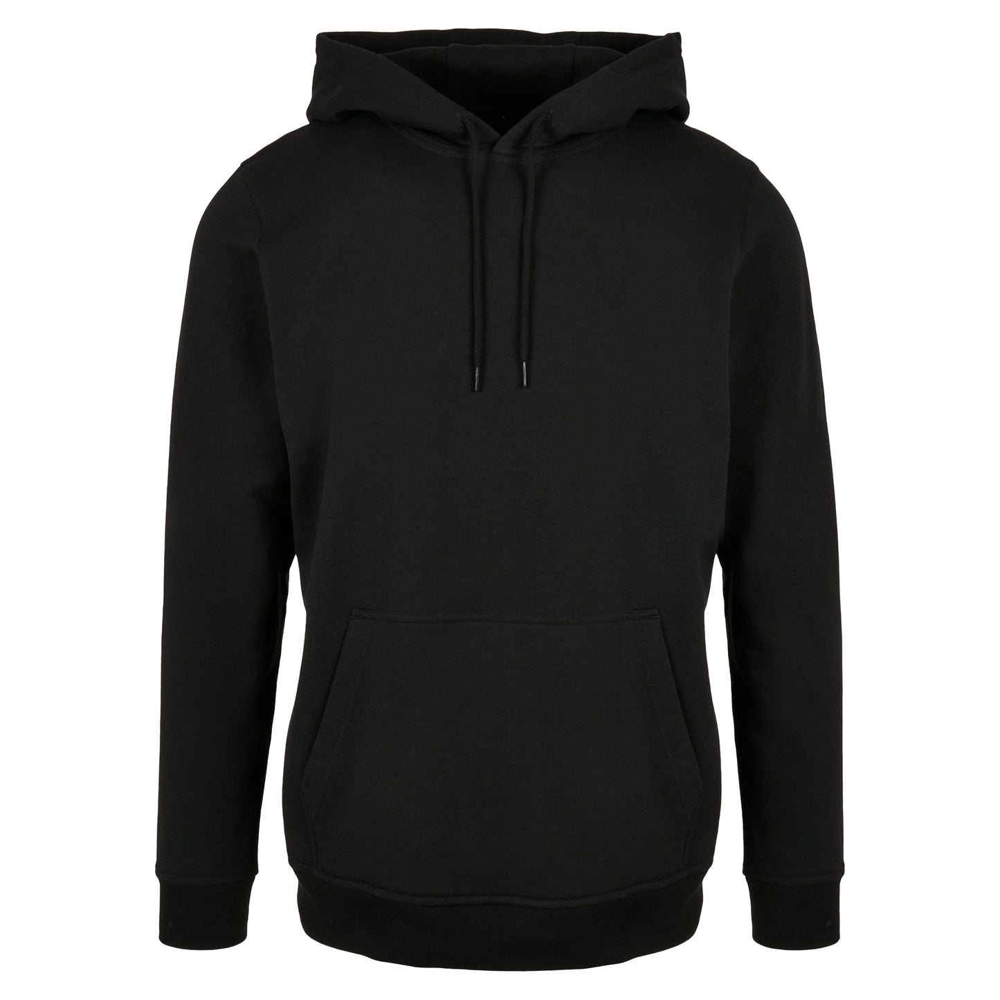 Black - Front - Build Your Brand Unisex Adult Basic Hoodie