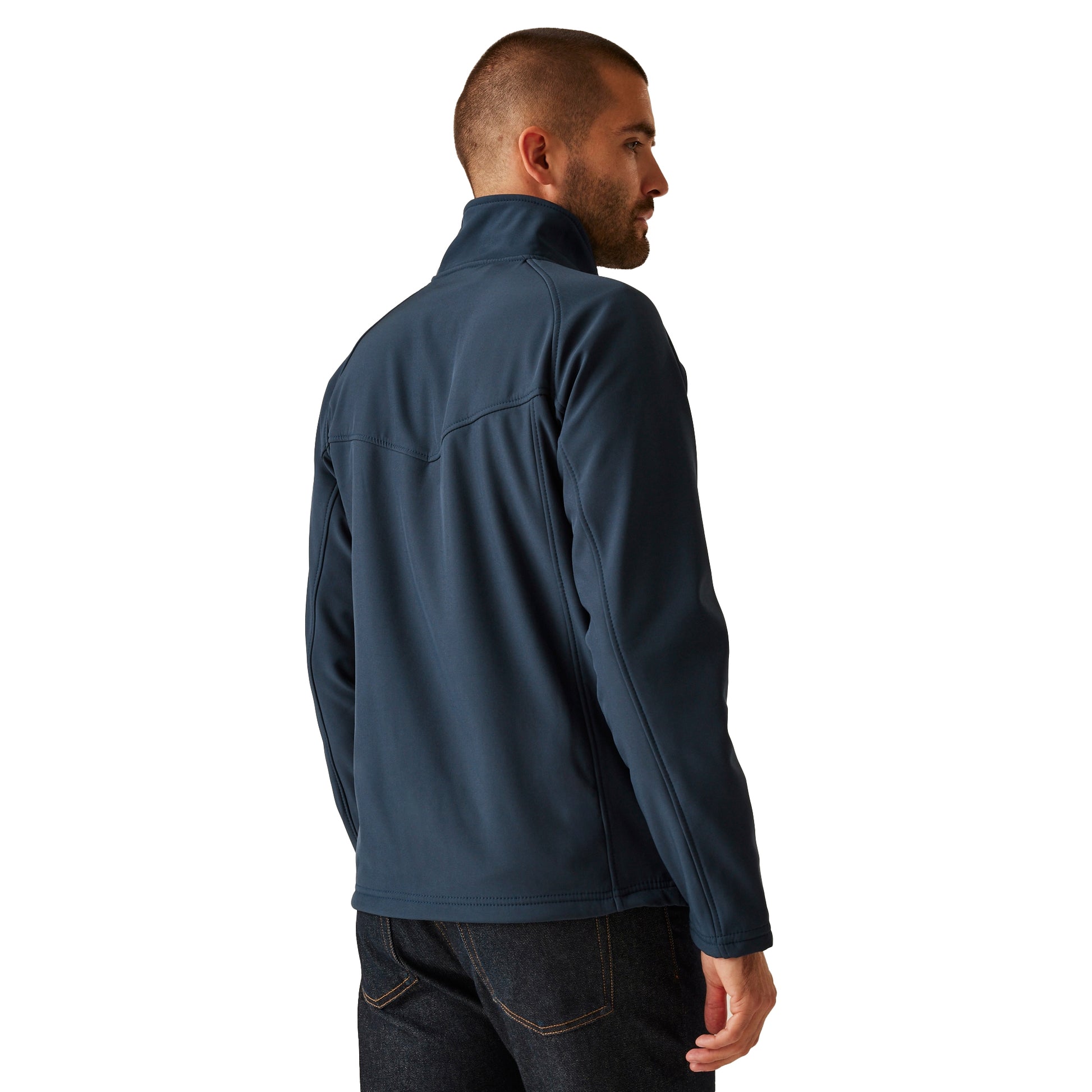 Navy - Back - Regatta Professional Mens Uproar Soft Shell Jacket