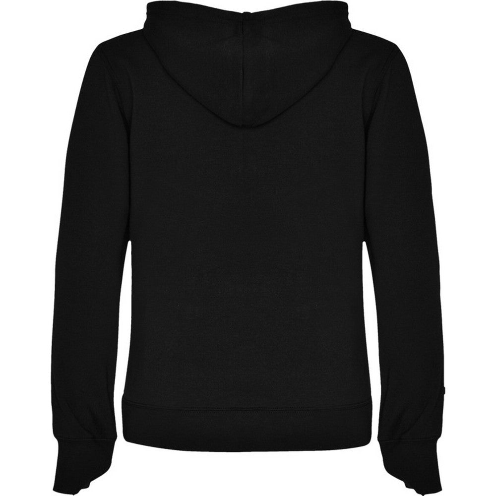 Black-Heather Grey - Back - Roly Womens-Ladies Urban Hoodie