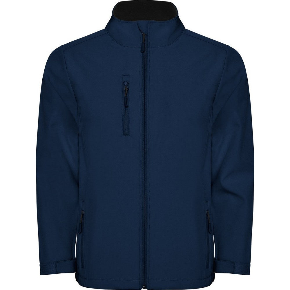 Navy Blue - Front - Roly Mens Nebraska Soft Shell Jacket