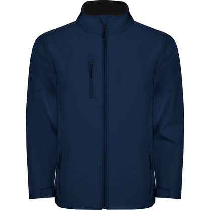 Navy Blue - Front - Roly Mens Nebraska Soft Shell Jacket