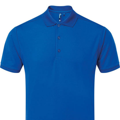 Royal Blue - Back - Premier Mens Coolchecker Polo Shirt