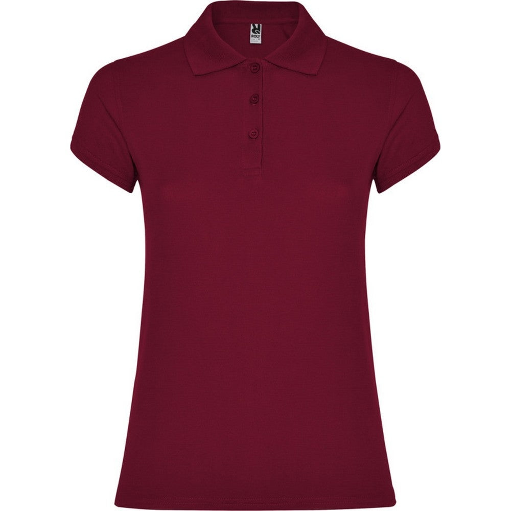 Garnet Red - Front - Roly Womens-Ladies Star Polo Shirt