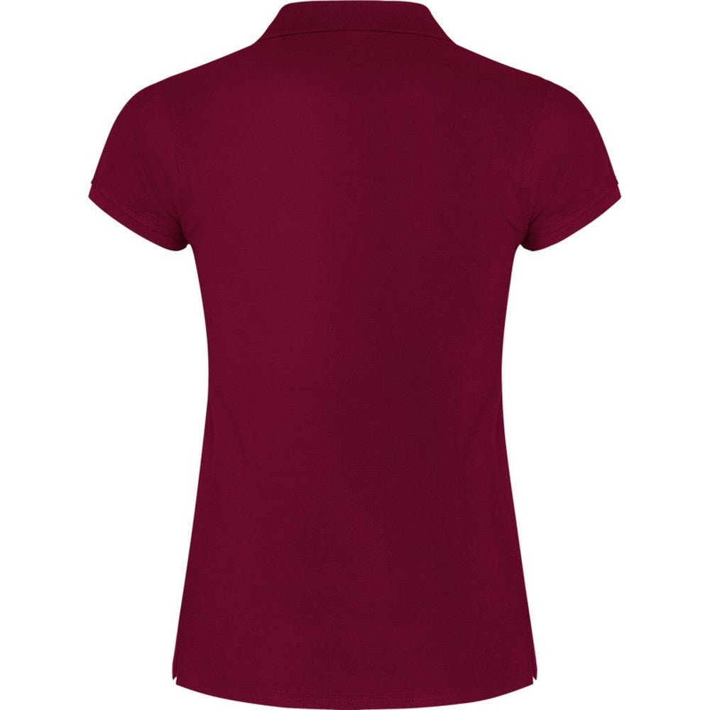 Garnet Red - Back - Roly Womens-Ladies Star Polo Shirt