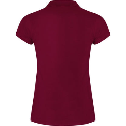 Garnet Red - Back - Roly Womens-Ladies Star Polo Shirt