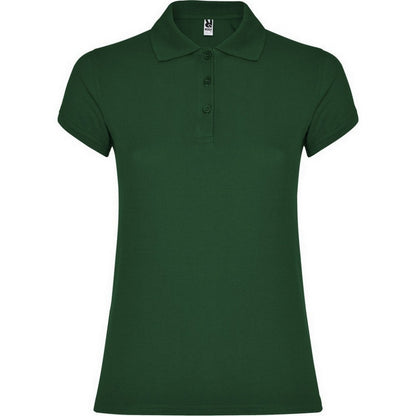 Bottle Green - Front - Roly Womens-Ladies Star Polo Shirt