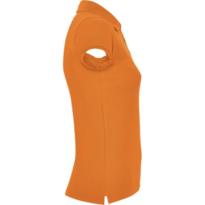 Orange - Side - Roly Womens-Ladies Star Polo Shirt
