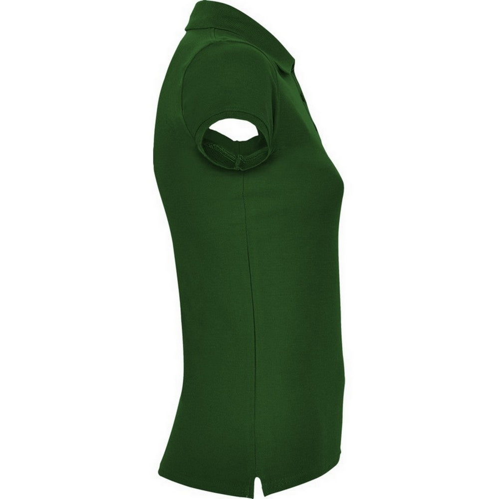 Bottle Green - Back - Roly Womens-Ladies Star Polo Shirt