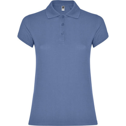 Riviera Blue - Front - Roly Womens-Ladies Star Polo Shirt