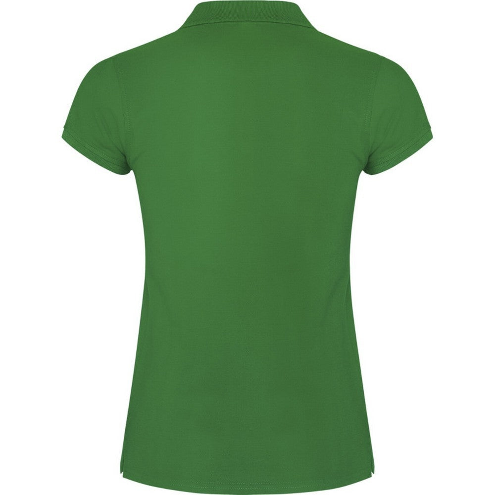 Tropical Green - Back - Roly Womens-Ladies Star Polo Shirt