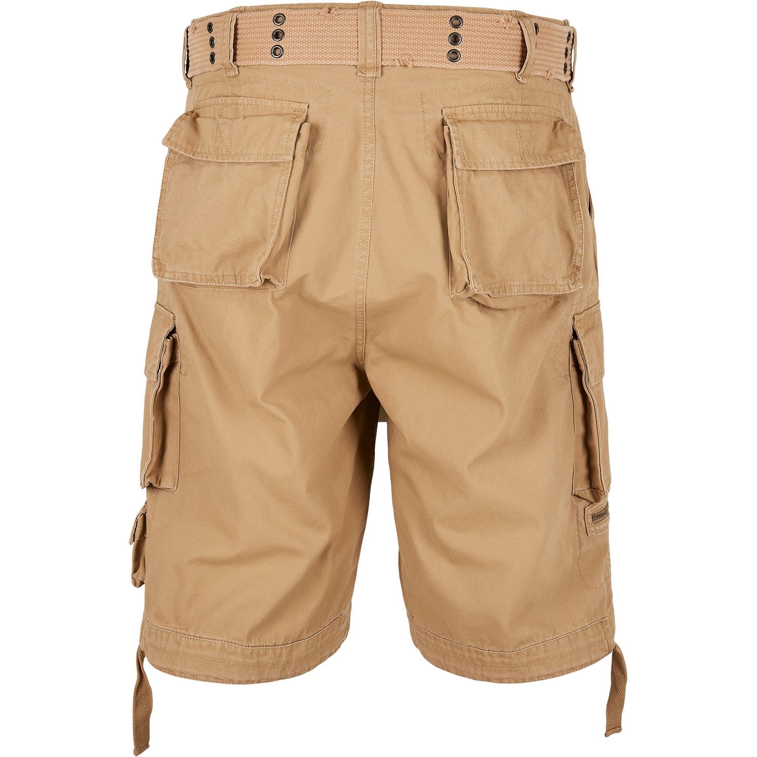 Beige - Back - Build Your Brand Mens Savage Cargo Shorts