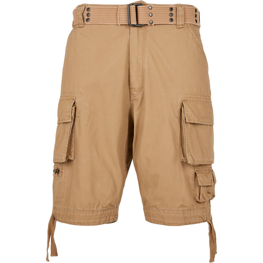 Beige - Front - Build Your Brand Mens Savage Cargo Shorts