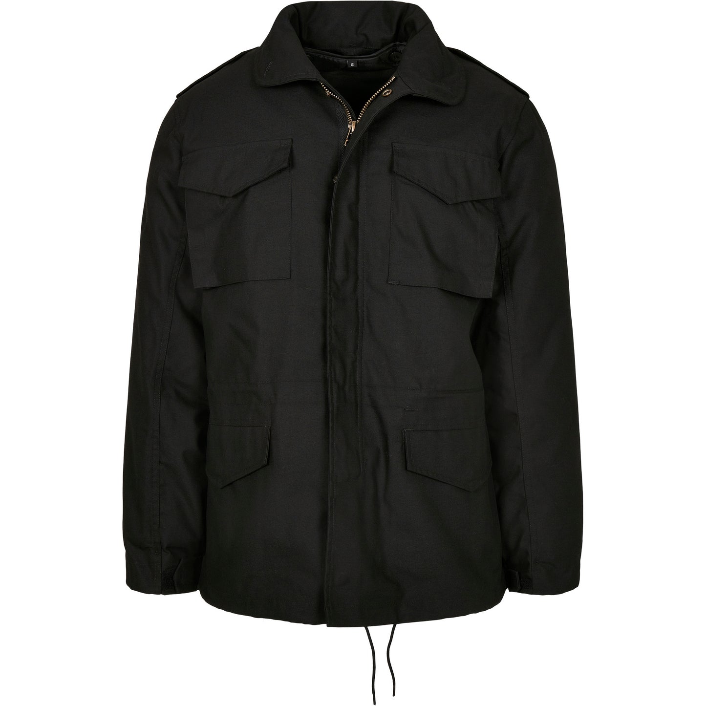 Black - Front - Build Your Brand Mens M-65 Field Jacket