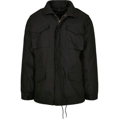 Black - Front - Build Your Brand Mens M-65 Field Jacket