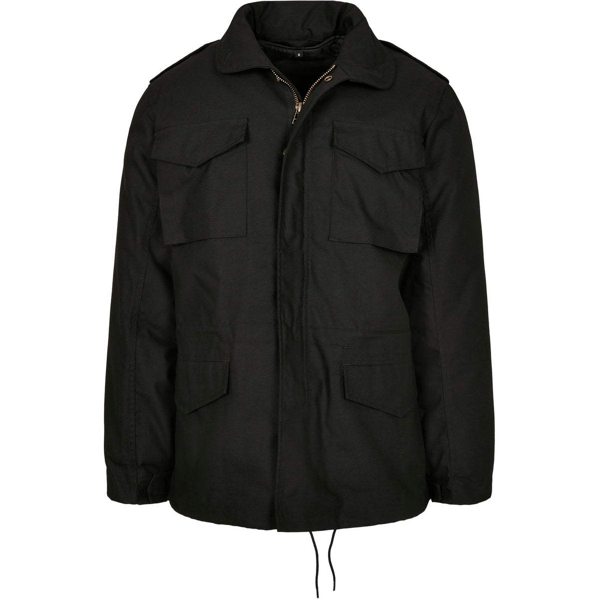 Black - Front - Build Your Brand Mens M-65 Field Jacket
