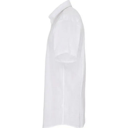 White - Side - Premier Mens Poplin Stretch Short-Sleeved Shirt