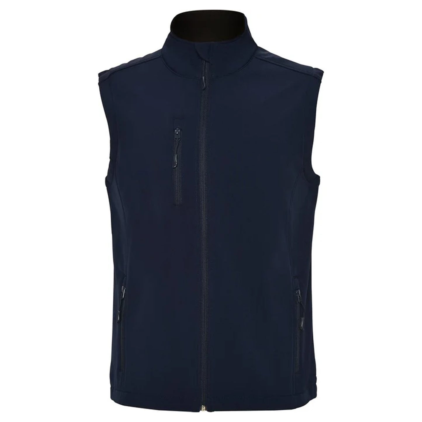 Navy Blue - Front - Roly Mens Quebec Softshell Gilet