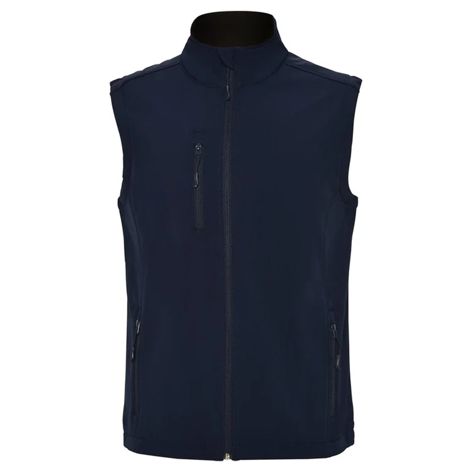 Navy Blue - Front - Roly Mens Quebec Softshell Gilet