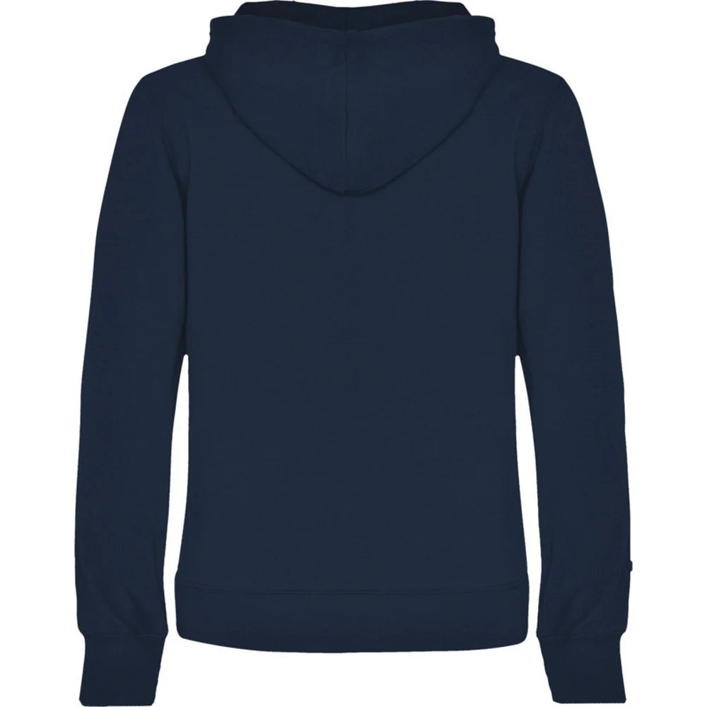 Navy Blue - Back - Roly Womens-Ladies Urban Hooded Polycotton Sweatshirt