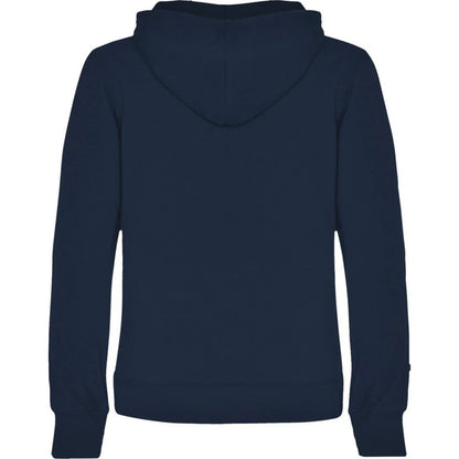 Navy Blue - Back - Roly Womens-Ladies Urban Hooded Polycotton Sweatshirt