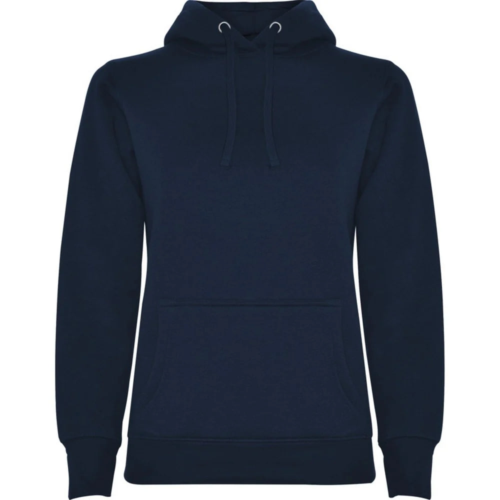 Navy Blue - Front - Roly Womens-Ladies Urban Hooded Polycotton Sweatshirt