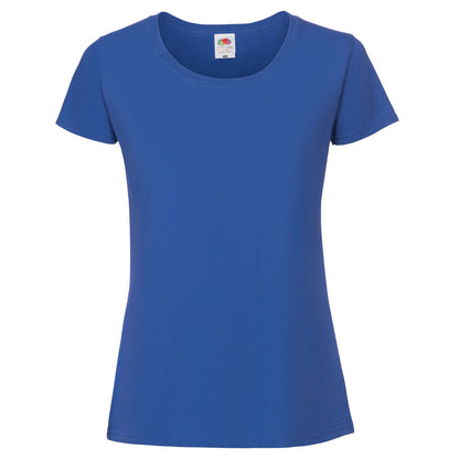 Royal Blue - Front - Fruit of the Loom Womens-Ladies Iconic 190 T-Shirt