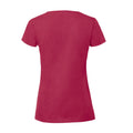 Cranberry - Back - Fruit of the Loom Womens-Ladies Iconic 190 T-Shirt