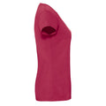 Cranberry - Side - Fruit of the Loom Womens-Ladies Iconic 190 T-Shirt