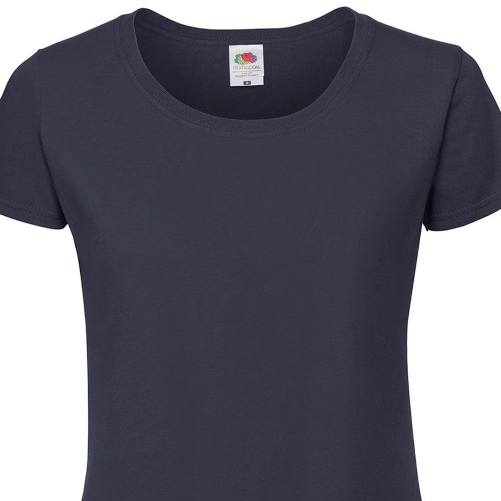 Deep Navy - Back - Fruit of the Loom Womens-Ladies Iconic 190 T-Shirt