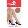 American Tan - Front - Cindy Womens-Ladies Ladder Resist Tights (1 Pair)