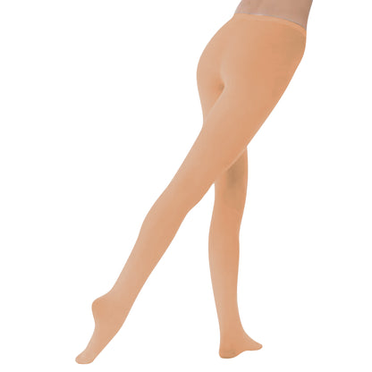 Light Suntan - Back - Silky Womens-Ladies Dance Ballet Tights Convertible (1 Pair)