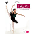 White - Back - Silky Girls Dance Ballet Tights Full Foot (1 Pair)