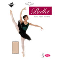 Tan - Back - Silky Womens-Ladies Dance Ballet Tights Full Foot (1 Pair)