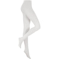 White - Front - Silky Womens-Ladies Dance Ballet Tights Full Foot (1 Pair)