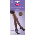 Nude - Front - Silky Ladies Medium Support Tights (1 Pair)