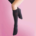 Black - Back - Silky Womens-Ladies Opaque 40 Denier Knee Highs (2 Pairs)