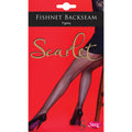 Black - Front - Silky Womens-Ladies Scarlet Backseam Fishnet Tights (1 Pair)