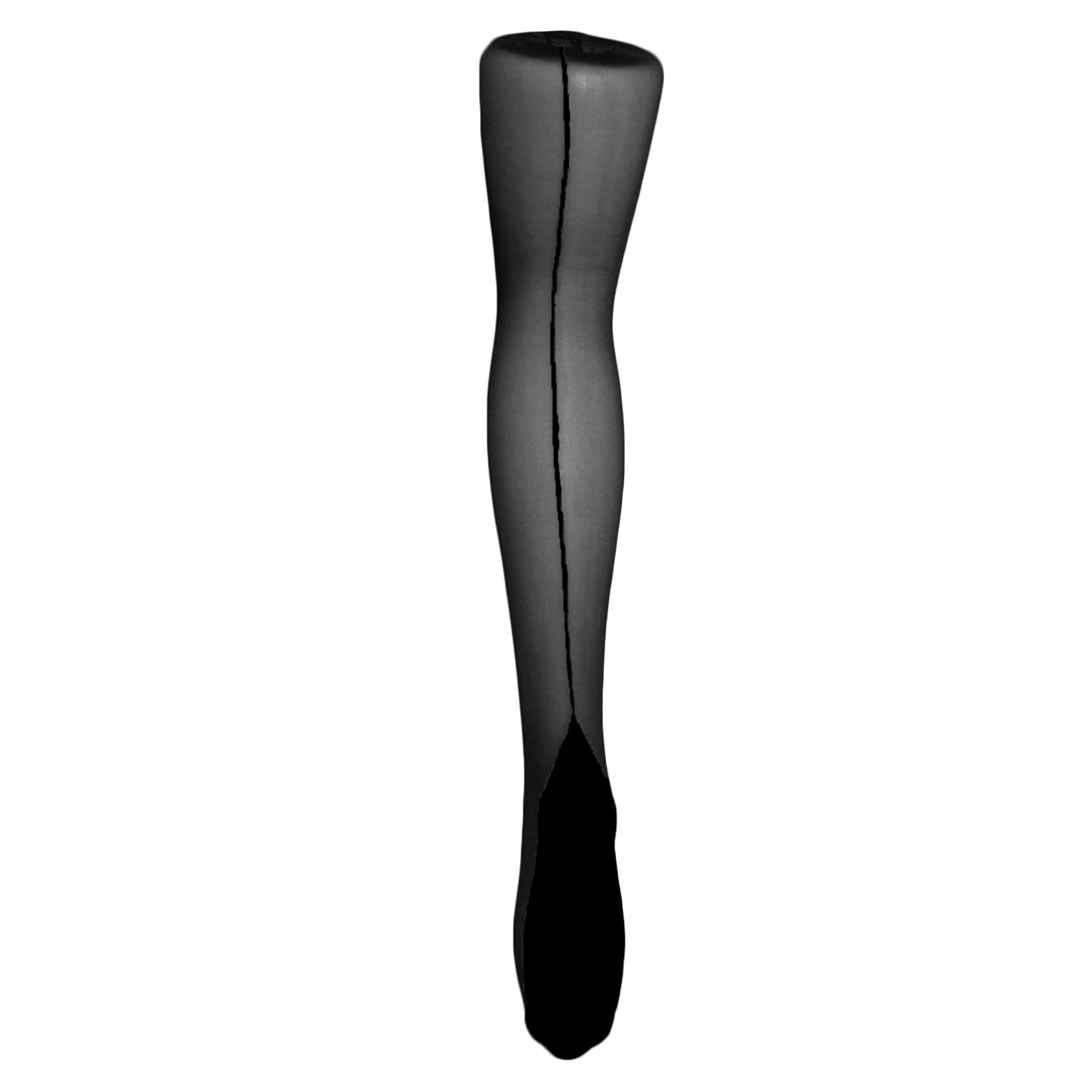 Black - Back - Silky Womens-Ladies Scarlet Backseam Tights (1 Pair)